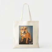 Engelse Staffordshire Bull Terrier Canvas tas (Voorkant)