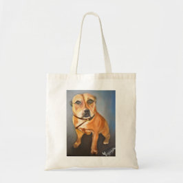 Engelse Staffordshire Bull Terrier Canvas tas