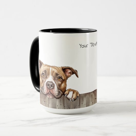 Engelse Staffordshire Bull Terrier Dog Mok (Voorkant links)