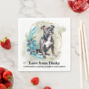Engelse Staffordshire Bull Terrier servet