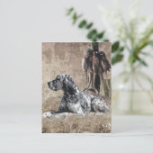 Engelse steller, fazant Hunting Poster Briefkaart (Staand voorkant)