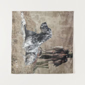 Engelse steller , fazant Hunting Wandkleed (Voorkant (horizontaal))