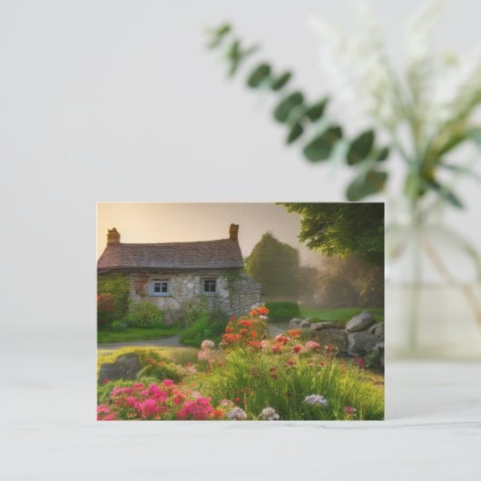 ENGELSE STENEN HUISJE BRIEFKAARTEN (Staand voorkant)