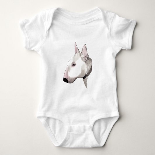 engelse stier doodsbang baby t shirt (Voorkant)