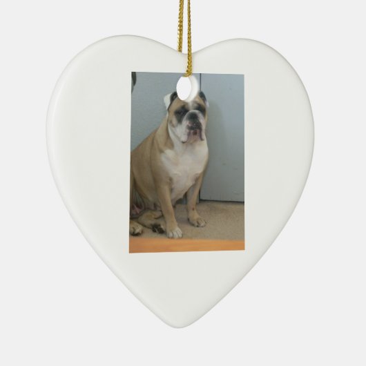 Engelse stierenhonden keramisch ornament (Rechts)