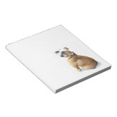 Engelse stierenpupil met hartontwerp CUSTOMIZE Notitieblok (Schuin)