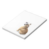 Engelse stierenpupil met hartontwerp CUSTOMIZE Notitieblok (Linkerzijde)