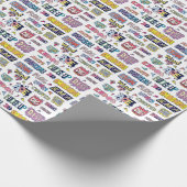 Engelse straattaal woorden, doodle belettering cadeaupapier (Hoek)