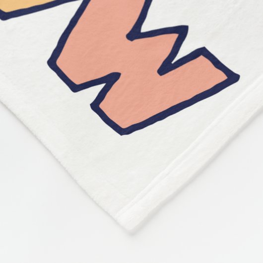 Engelse straattaal woorden, doodle belettering fleece deken (Hoek)