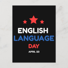 Engelse taaldag briefkaart