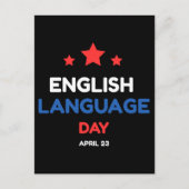 Engelse taaldag briefkaart (Voorkant)