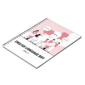 Engelse taaldag notitieboek (Linkerzijde)