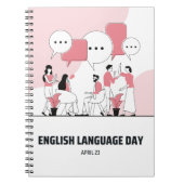 Engelse taaldag notitieboek (Voorkant)