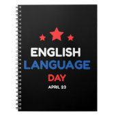 Engelse taaldag notitieboek (Voorkant)