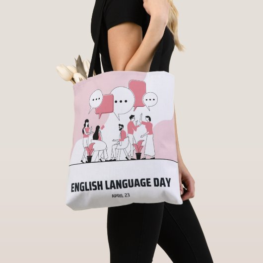 Engelse taaldag tote bag (Dichtbij)