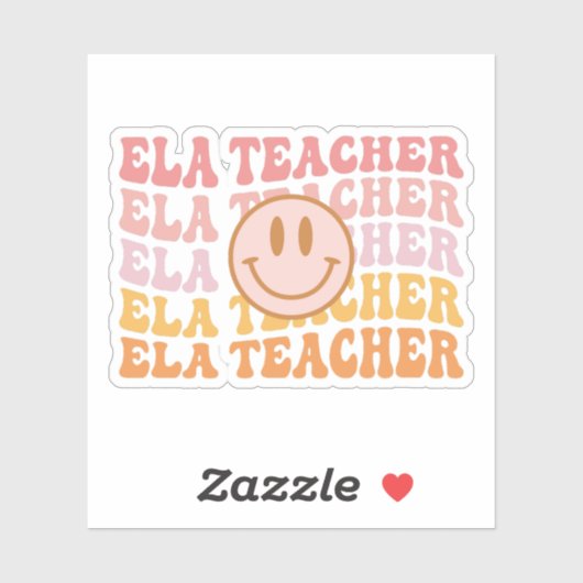 Engelse taalkundendocent, ELA-docentencadeautje Sticker (Vel)