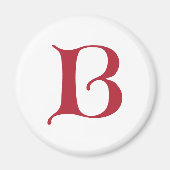 Engelse tekst Gothic Monogram letter B Magneet (Voorkant)