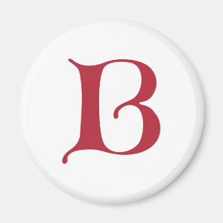 Engelse tekst Gothic Monogram letter B Magneet