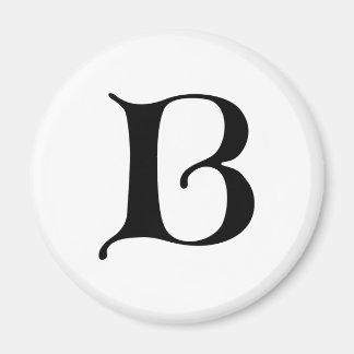 Engelse tekst Gothic Monogram letter B Magneet