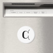 Engelse tekst Gothic Monogram letter C Magneet (Insitu (Vaatwasser))