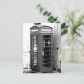 Engelse telefooncabine briefkaart (Staand voorkant)