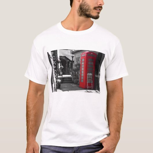 Engelse telefooncel t-shirt (Voorkant)