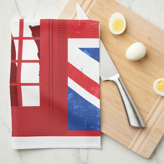 Engelse telefooncel Theedoek (Quarter Fold)