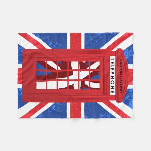 Engelse telefooncel, Union Jack Fleece Blanket (Voorkant (Horizontaal))