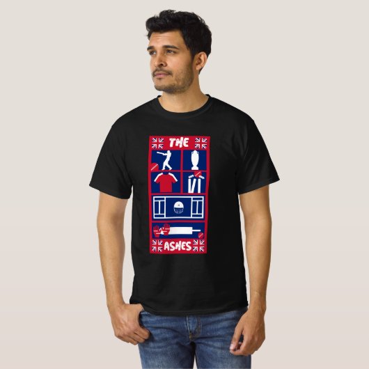 Engelse testcricket T-Shirt (Voorkant volledig)