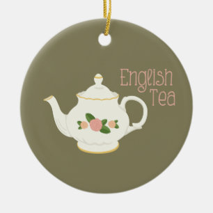 Engelse thea keramisch ornament