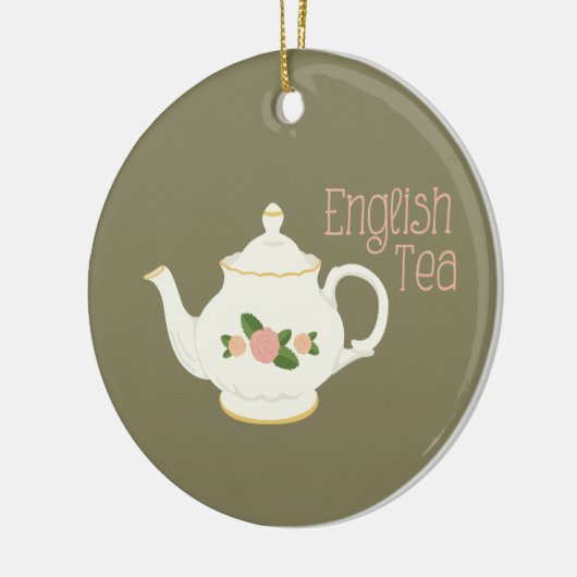 Engelse thea keramisch ornament (Links)