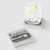 Engelse thea Room Stenen Onderzetter (Zijkant)