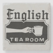 Engelse thea Room Stenen Onderzetter (Voorkant)