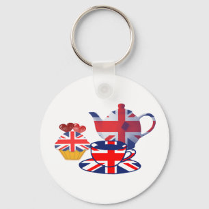 Engelse thea-time cadeaus sleutelhanger