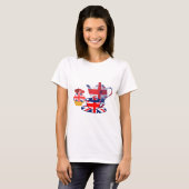 Engelse thea-time, Union Jack Art Gifts T-shirt (Voorkant volledig)