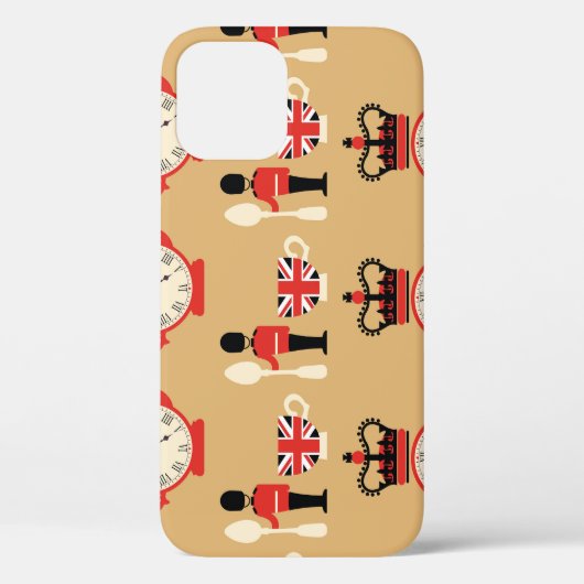 Engelse thee: naadloos patroon. Case-Mate iPhone Case (Achterkant)
