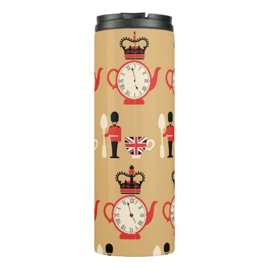  Engelse thee: naadloos patroon. Thermosbeker (Achterkant)