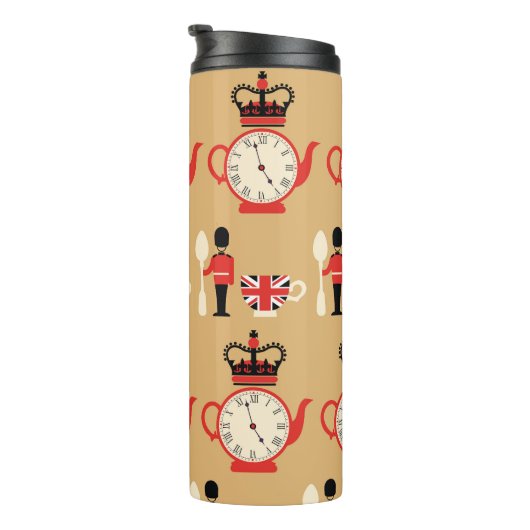  Engelse thee: naadloos patroon. Thermosbeker (Geroteerd rechts)