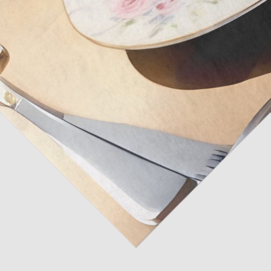 Engelse thee Victoriaans decoupage Tissuepapier (Detail)