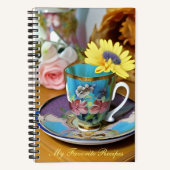 Engelse Theekop - Mijn Favoriete Recepten Notitieboek (Voorkant)