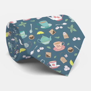  Engelse theekopjes theepot theedrinker bruiloft Stropdas