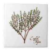Engelse Thyme Herb Ceramic Tegel Tegeltje (Voorkant)