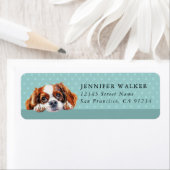 Engelse Toy Spaniel-hond retouradreslabels Etiket (Insitu)
