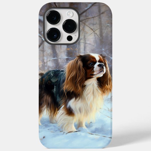 Engelse Toy Spaniel Laat het Sneeuwen Kerstmis  Case-Mate iPhone Case (Achterkant)