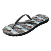 Engelse Toy Spaniel Laat het Sneeuwen Kerstmis Teenslippers (Schuin)