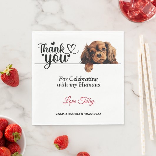 Engelse Toy Spaniel Papieren Servetten (Insitu)