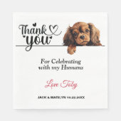 Engelse Toy Spaniel Papieren Servetten (Voorkant)