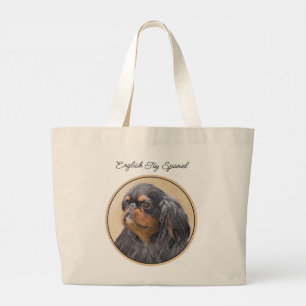 Engelse Toy Spaniel Schilderij King Charles Hond K Grote Tote Bag