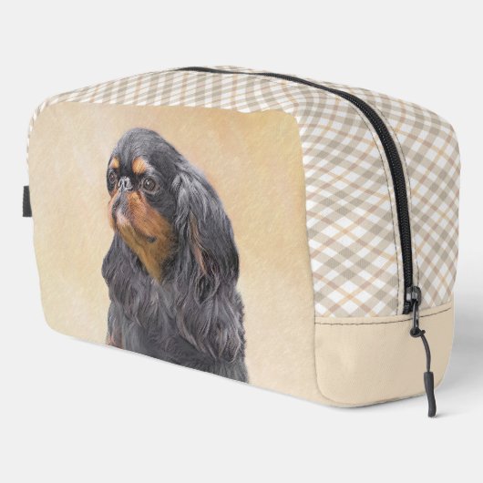 Engelse Toy Spaniel Schilderij King Charles Hond K Toilettasje (Rechterhoek)