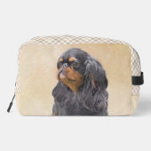 Engelse Toy Spaniel Schilderij King Charles Hond K Toilettasje (Achterkant)